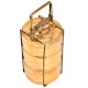 Indian Brass Three Compartment Tiffin box