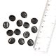 Black Grey Frosted Loose Oval Shaped Glass Beads For Making Jewelry (12 in Pack)