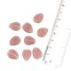 Lavender Tear Drop Shape Loose Glass Beads For Making jewelry (12 in Pack)