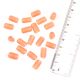 Peach Cylinder Shape Opaque Loose Glass Beads For Making Jewelry (12 in Pack)