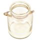 Indian Home Decoration White Glass Hurricane Candle Lantern with Rope Loop for Hanging