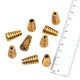Golden Loose Aluminum Metal Cap Beads Cone Coil  Design Cap Jewelry Beads (12 in Pack)