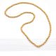 Fashion Jewelry Beads Gold Ball Plated Brass Chain for Women And Girls (12 in Pack)