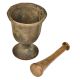 Indian kitchen Brass Urn Shaped Mortar and Pestle