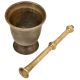 Indian Hand Crafted Urn Shaped Functional GrinderÂ Mortar And Pestle