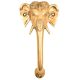 Majestic Brass Elephant Head & Trunk Door Handle