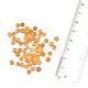 Honey Orange Loose  Glass Round Rondella Beads For Making Jewelry (12 in Pack)