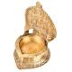 South Indian Gaj Laxmi Brass Oil Lamp