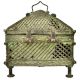 Tribal Jali Hut Brass Jewellery Box