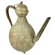 Ethnic Green Brass Islamic Art Surahi With Engraved Handle