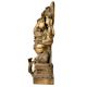 Sitting Worship Brass Ganesha Elephant God Statue
