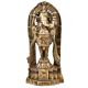 Brass Standing Lord Ganesha on a Lotus Base and With Prabhhavali
