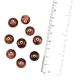 Maroon Glass Beads Round Spacer Loose Beads DIY Jewelry Accessories (12 in Pack)
