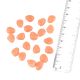 Peach Glass Beads Oval Nugget Spacer Loose Beads DIY Jewelry Accessories (12 in Pack)