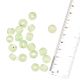 Ice Mint Round Donut Shaped Loose Glass Beads For Jewelry Making (12 in Pack)