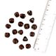 Rosewood Red Triangle Barrel Shaped Loose Glass Wholesale Jewelry Beads (12 in Pack)