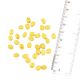 Lemon Yellow Oval Nuggets Hand Made Loose Spacer Beads For Making Jewelry (12 in Pack)