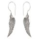 92.5 Sterling Silver Earrings Statement Feathers Leaves Hanging Earring