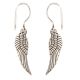 92.5 Sterling Silver Earrings Statement Feathers Leaves Hanging Earring