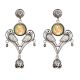 92.5 Sterling Silver Earrings Padmavati Inspired Ethnic With Peacock Classic Dangle Earring For Women
