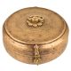 Brass Storage Box With Delicate Engravings On Lid