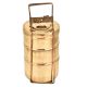 Brass Indian Three Tier Tiffin Box