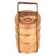 Old Rare 3 Tier Brass Food Box Tiffin Box With Lock System