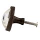 Elegant Dragonfly Inside Round Iron Glass Drawer Knobs