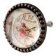 Paris Tower Watch Inside Carte Postale Round Iron Glass Knobs