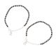 92.5 Sterling Silver Bracelet Black Bead Teddy Bear Charms Nazariya  Anklet for Kids