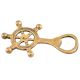 Brass Ship Wheel Bottle Opener