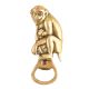 Brass Bottle Opener With Monkey And Child Statue