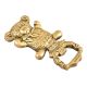 Brass Teddy Bear Bottle Opener