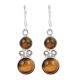 92.5 Sterling Silver Earrings Tiger Eye Gemstone Earring Jewellery