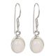 92.5 Sterling Silver Earrings Casual Wear Moonstone Stone Hanging Earrings