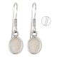 92.5 Sterling Silver Earrings Casual Wear Moonstone Stone Hanging Earrings