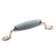 Grey Small Ceramic Silver Door Handles