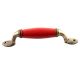 Red Small Ceramic Antique Door Handles