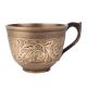 Brass Cup With Floral Carvings