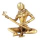 Brass Lady Sitting With Playing Veena Statue