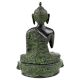Brass Meditating Blessing Buddha Statue  with Glass Finish