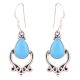 92.5 Sterling Silver Earrings Everyday Turquoise Earrings
