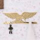Brass Golden Eagle Wall Hanging Hook Wall Multiple Organizer