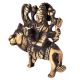 Brass Durga Statue Lord Bhagwati Seated On Lion Idol