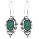 92.5 Sterling Silver Earrings Green Aventurine Dangle and Drop Earrings for Women