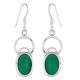 Sterling Silver Earrings Aventurine Fancy Earrings