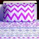 Bombay Dyeing Lavender Blue Abstract 120 TC Cotton Double 1 Bedsheet With 2 Pillow Covers