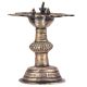 Brass Traditional Oil Lamp Peacock Figurine On Top