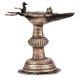 Brass Traditional Oil Lamp Peacock Figurine On Top