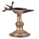 Brass Oil Lamp Indian Dhokra Rare Peacock Diya Stand
